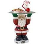 Design Toscano Santa Claus Holiday Glass Topped Table