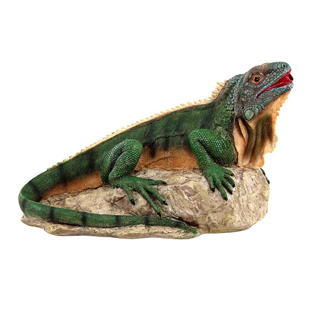 Design Toscano Ike The Iguana Spitter Piped Statue