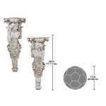 Design Toscano Set Of 2 French Baroque Caryatids