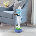 Design Toscano Standing Rabbit Butler With Bowl