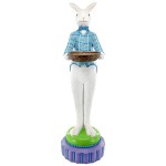 Design Toscano Standing Rabbit Butler With Bowl