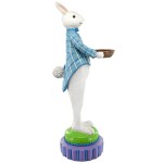 Design Toscano Standing Rabbit Butler With Bowl