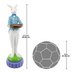 Design Toscano Standing Rabbit Butler With Bowl