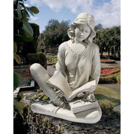 Design Toscano Reflection Reader Garden Girl Statue