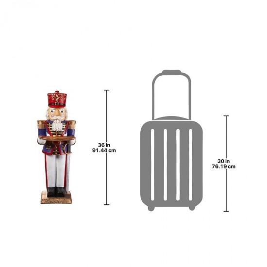 Design Toscano Nutcracker Solider Butler Table