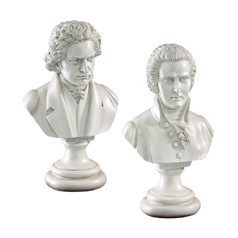 Design Toscano S/ Mozart & Beethoven Busts