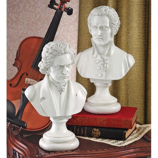 Design Toscano S/ Mozart & Beethoven Busts