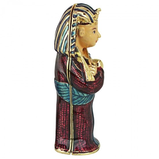 Design Toscano King Tut Enamel Trinket Box