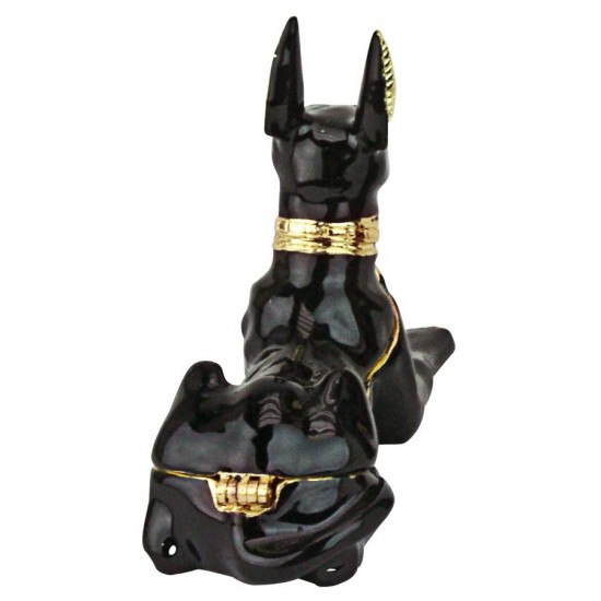 Design Toscano Anubis Enamel Trinket Box