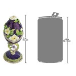 Design Toscano Purple Salvia Spring Bouquet Egg