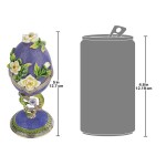 Design Toscano Lavender Spring Bouquet Egg