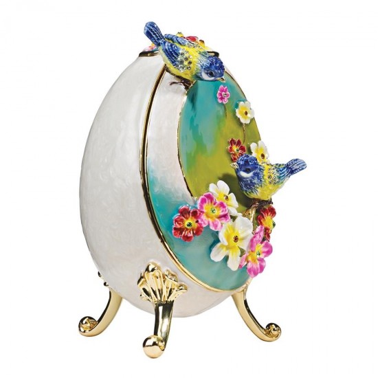 Design Toscano Bluebirds Springtime Egg