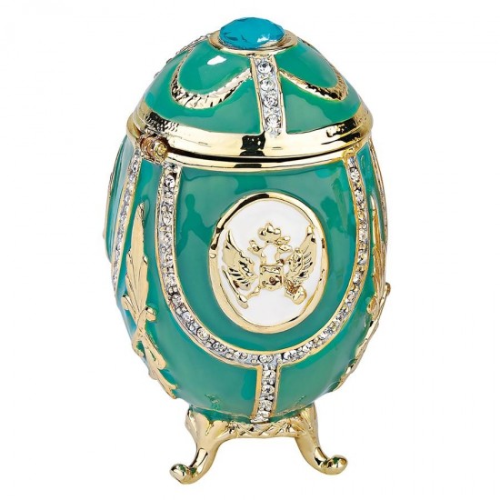 Design Toscano Teal Green Russian Imperial Egg