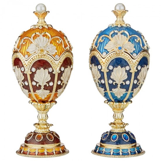 Design Toscano S/2 Pavlousk Enameled Eggs