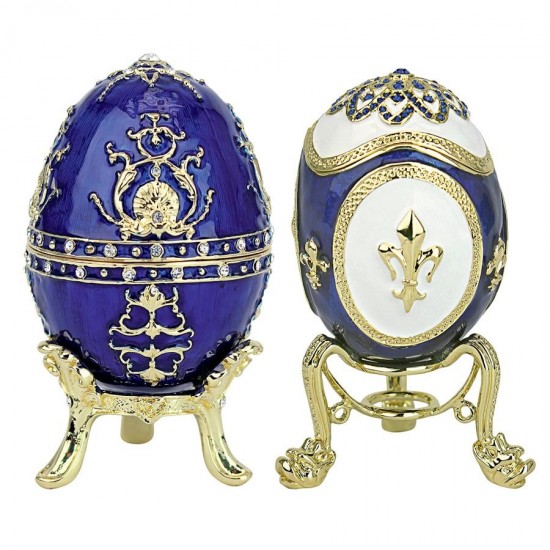 Design Toscano Set Of Darya & Alyona Peterhof Eggs