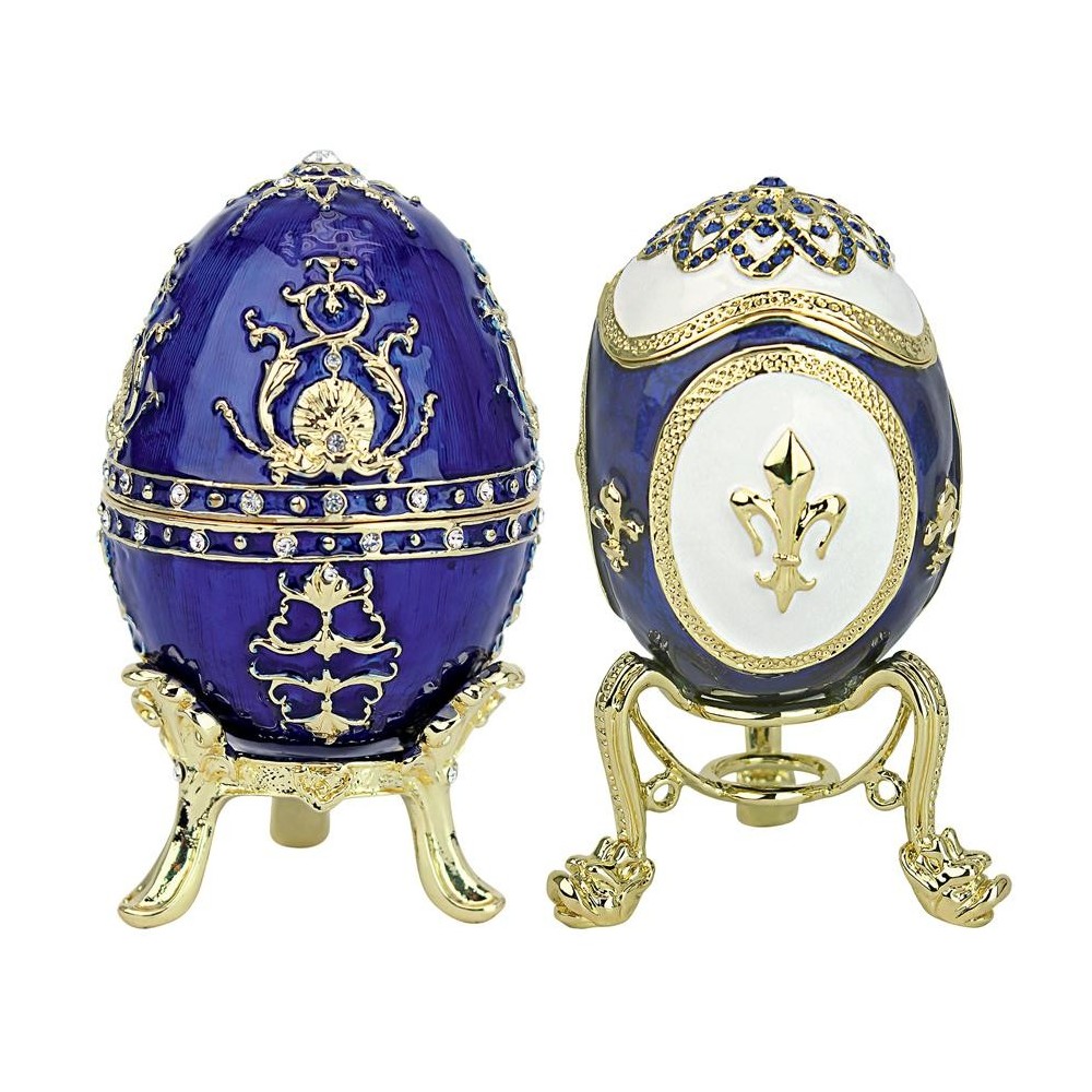 Design Toscano Set Of Darya & Alyona Peterhof Eggs