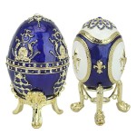 Design Toscano Set Of Darya & Alyona Peterhof Eggs