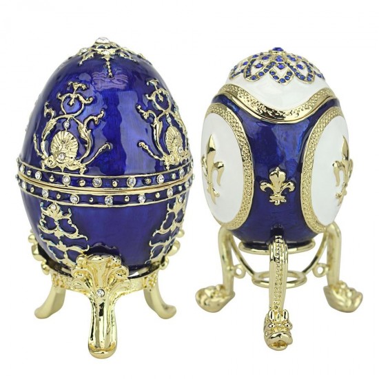 Design Toscano Set Of Darya & Alyona Peterhof Eggs