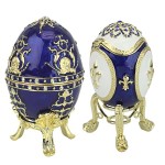 Design Toscano Set Of Darya & Alyona Peterhof Eggs