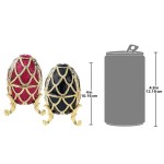 Design Toscano S/ Rouge & Ebene Trellis Eggs