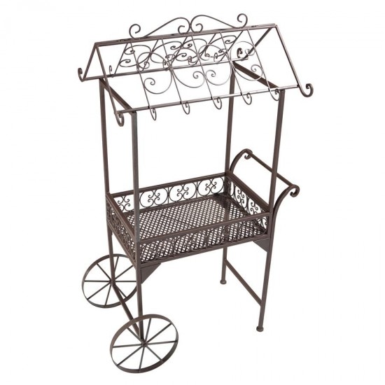 Design Toscano Jardin A La Francaise Flower Pushcart