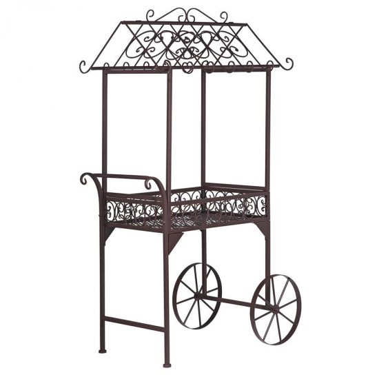 Design Toscano Jardin A La Francaise Flower Pushcart