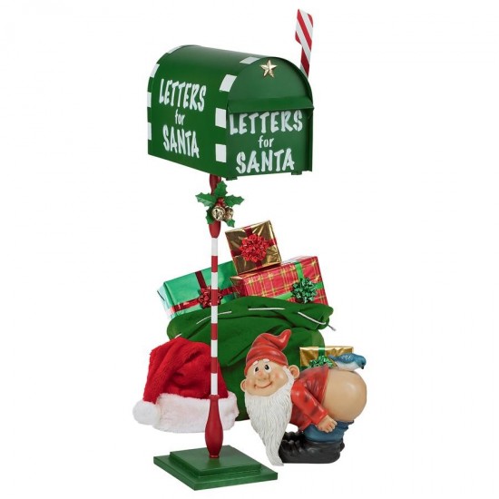 Design Toscano Letters For Santa Metal Mailbox Statue