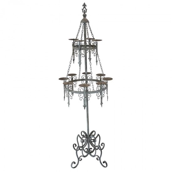 Design Toscano Malbark Castle Gothic Floor Candelabra