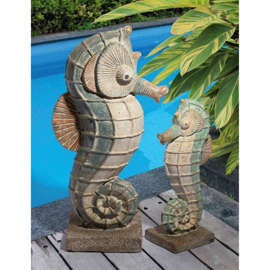 Design Toscano S/2 Seabiscuit Seahorse Statues