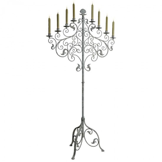 Design Toscano Castle Vecchio Floor Candelabra