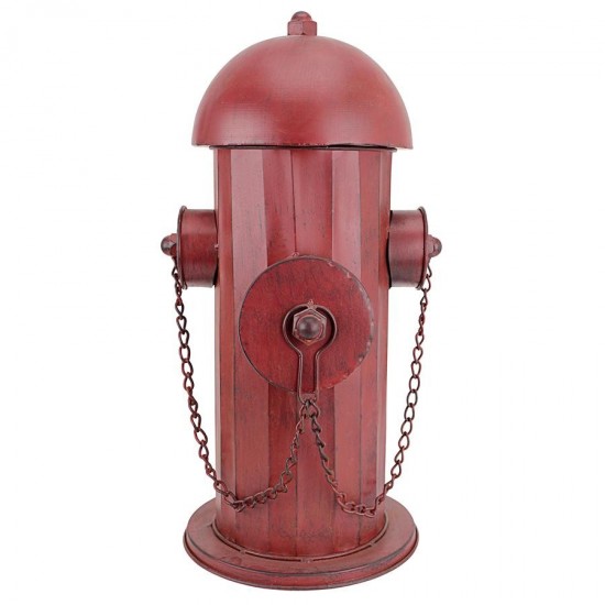 Design Toscano Medium Metal Replica Fire Hydrant