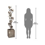 Design Toscano Abstract Floral Metal Tower Fountain