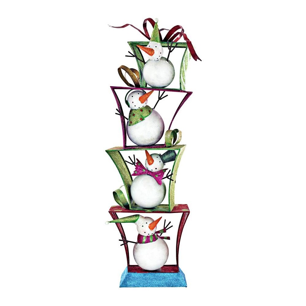 Design Toscano Stacks Of Christmas Snowmen Statue Design Toscano Stacks Of Christmas Snowmen Statue