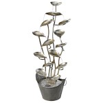 Design Toscano Rain Forest Leaves Metal Fountain