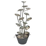 Design Toscano Rain Forest Leaves Metal Fountain