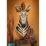 Design Toscano King Of The Herd Metal Zebra Plaque