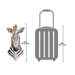 Design Toscano King Of The Herd Metal Zebra Plaque