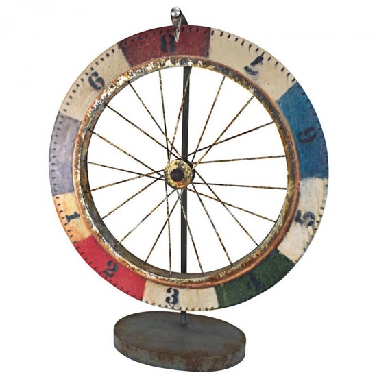 Design Toscano Carnival Game Wheel Of Chance Sculpture