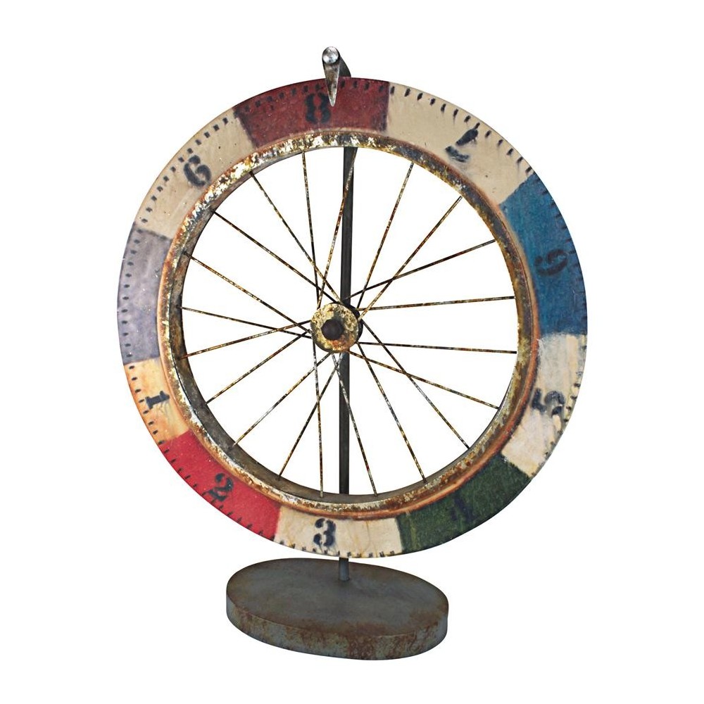 Design Toscano Carnival Game Wheel Of Chance Sculpture