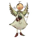 Design Toscano Clara Holiday Helper Metal Angel Statue