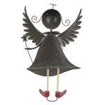 Design Toscano Clara Holiday Helper Metal Angel Statue