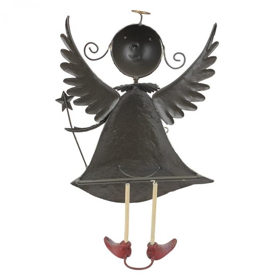 Design Toscano Clara Holiday Helper Metal Angel Statue