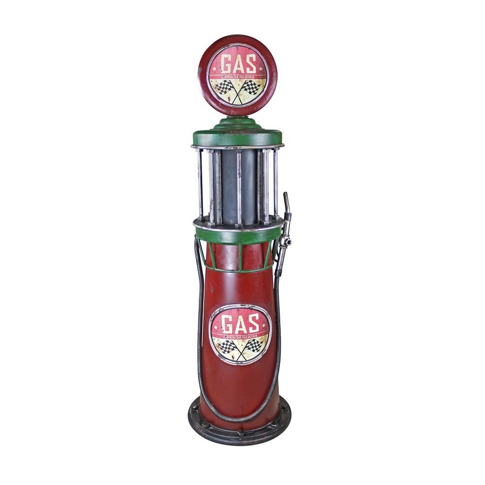 Design Toscano Service Station Visible Gas Pump Statue