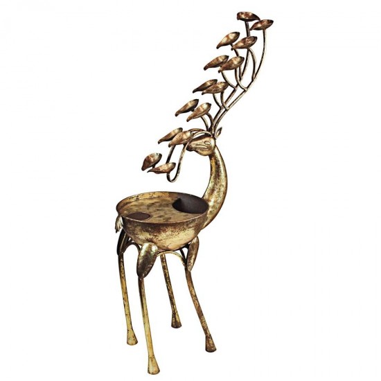 Design Toscano Deer Antler Falls Metal Fountain