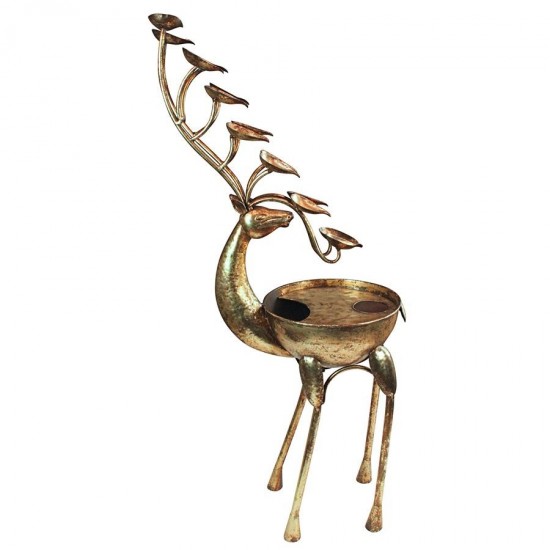 Design Toscano Deer Antler Falls Metal Fountain