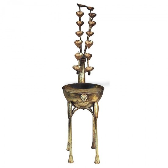 Design Toscano Deer Antler Falls Metal Fountain