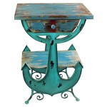 Design Toscano Anchors Aweigh Coastal Side Table