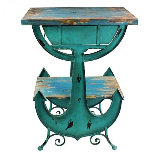 Design Toscano Anchors Aweigh Coastal Side Table