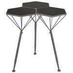 Design Toscano Geo Hex Honeycomb Metal Side Table