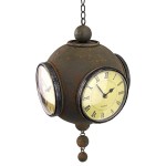 Design Toscano Victorian Grunge 4 Sided Spherical Clock